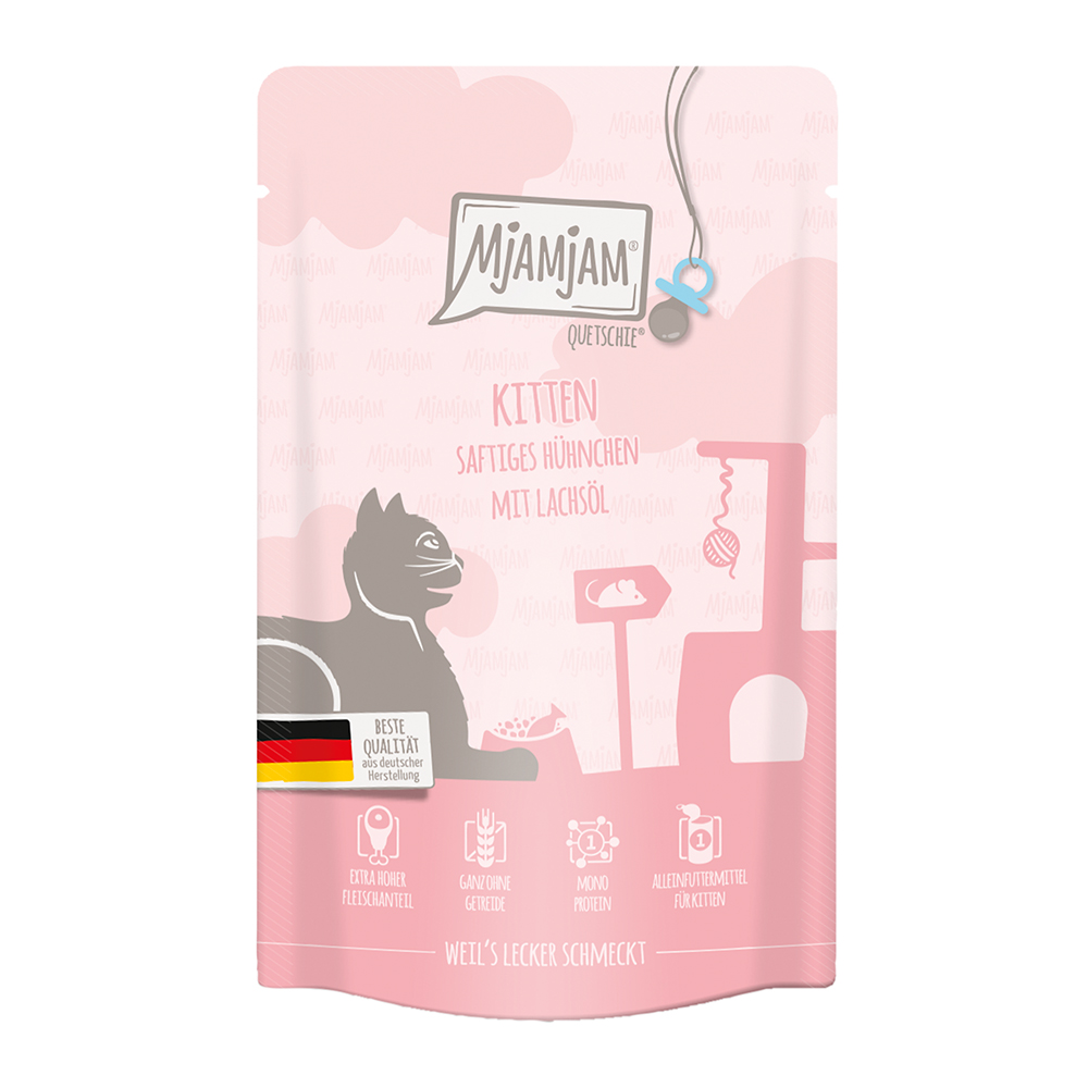 Kitten saftiges Hühnchen mit Lachsöl
