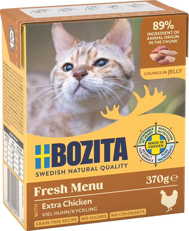 Bozita - Häppchen in Gelee Huhn - 6 x 370g - 1