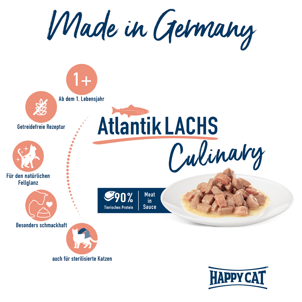 Happy Cat - Pouch Culinary Atlantik Lachs - 2
