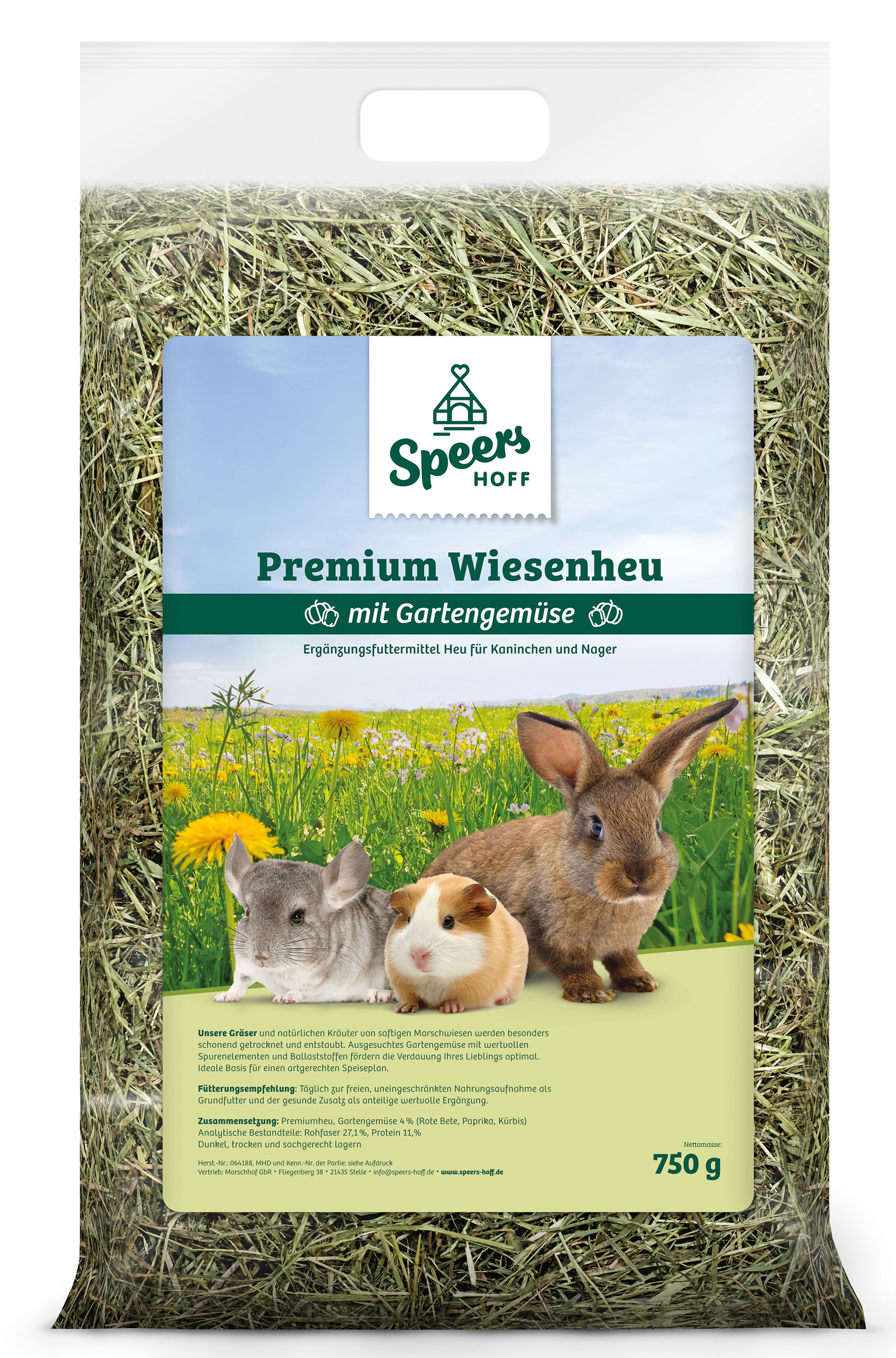 Premiumheu mit Gartengemüse Premiumheu mit Gartengemüse