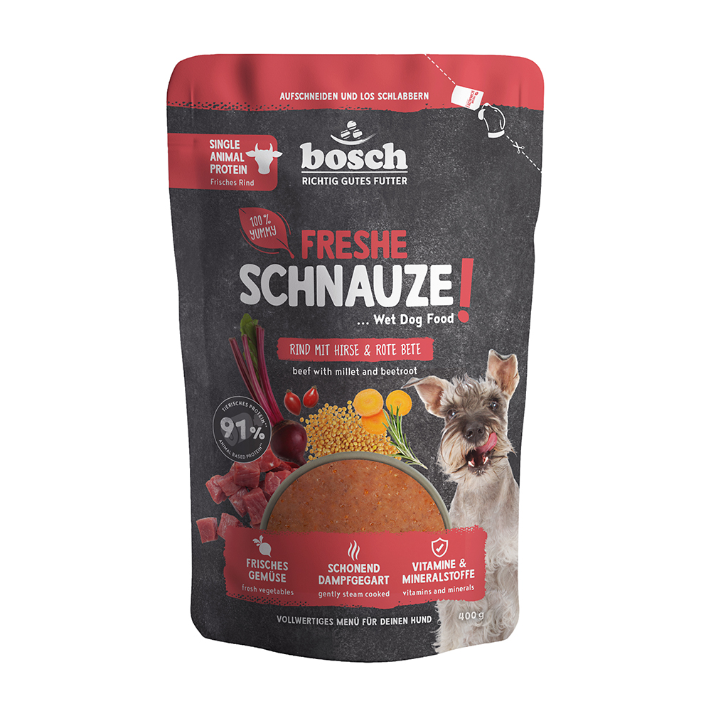 Freshe Schnauze - Rind mit Hirse & Rote Bete
