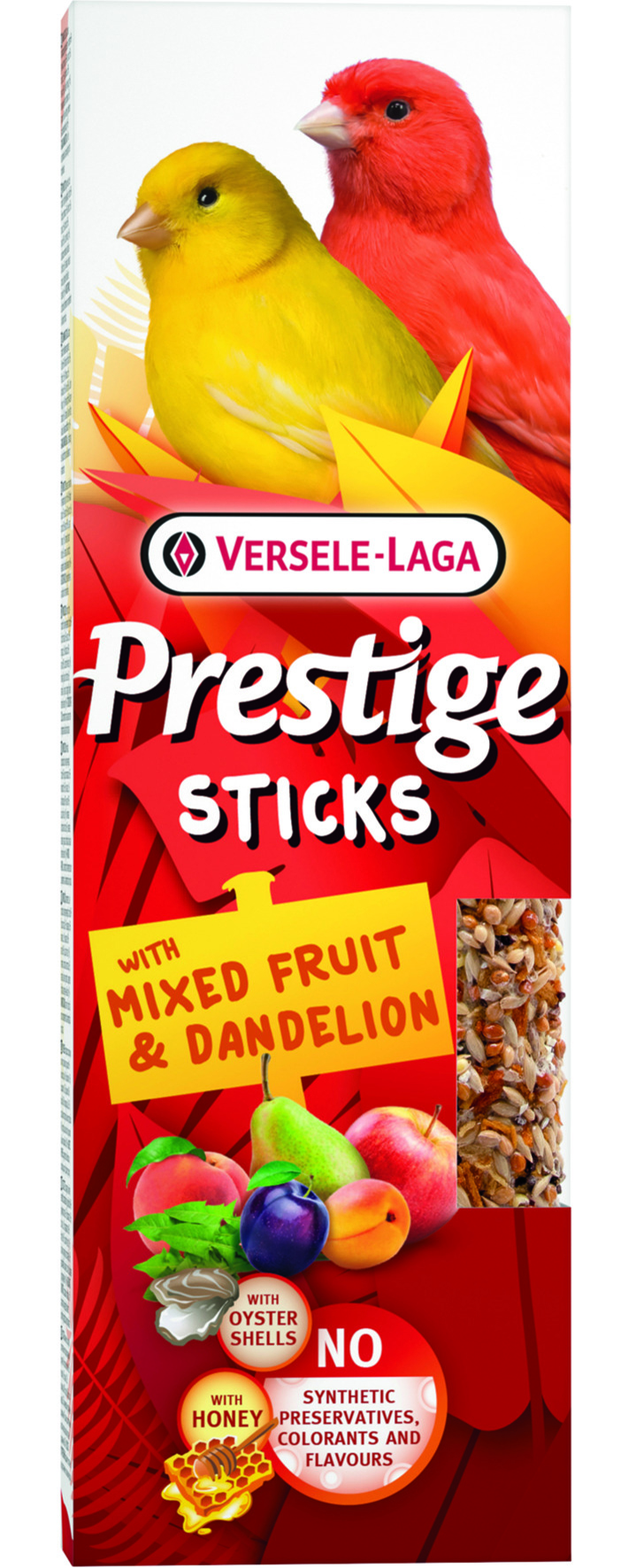 Prestige Sticks Kanarien mit gemischten Früchten & Löwenzahn