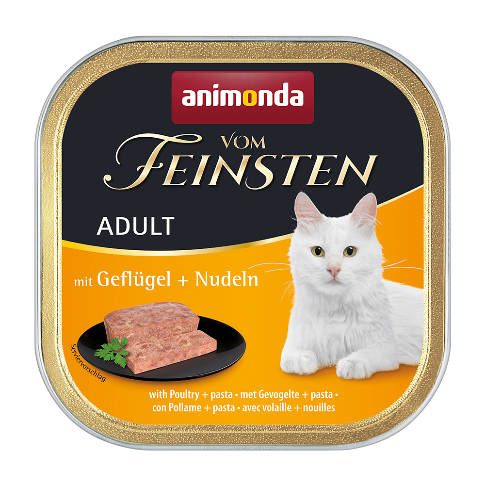 Adult mit Geflügel + Nudeln