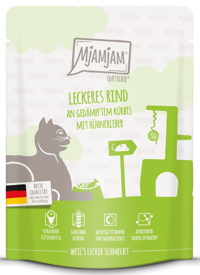 leckeres Rind an gedämpftem Kürbis