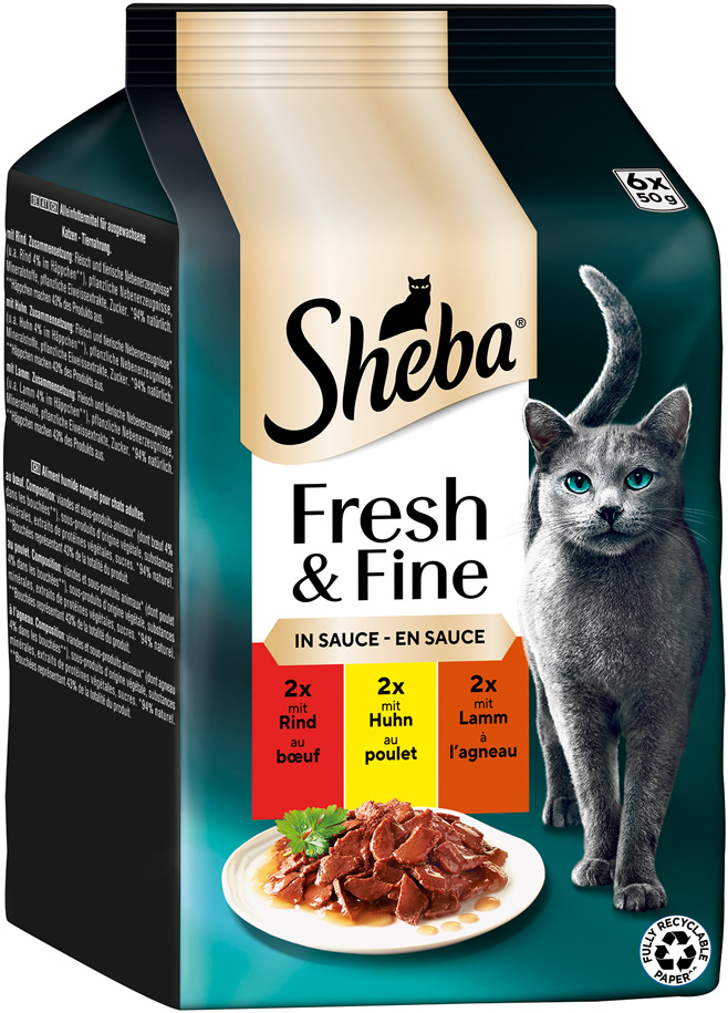 Sheba - Fresh & Fine Rind, Huhn & Lamm - 1