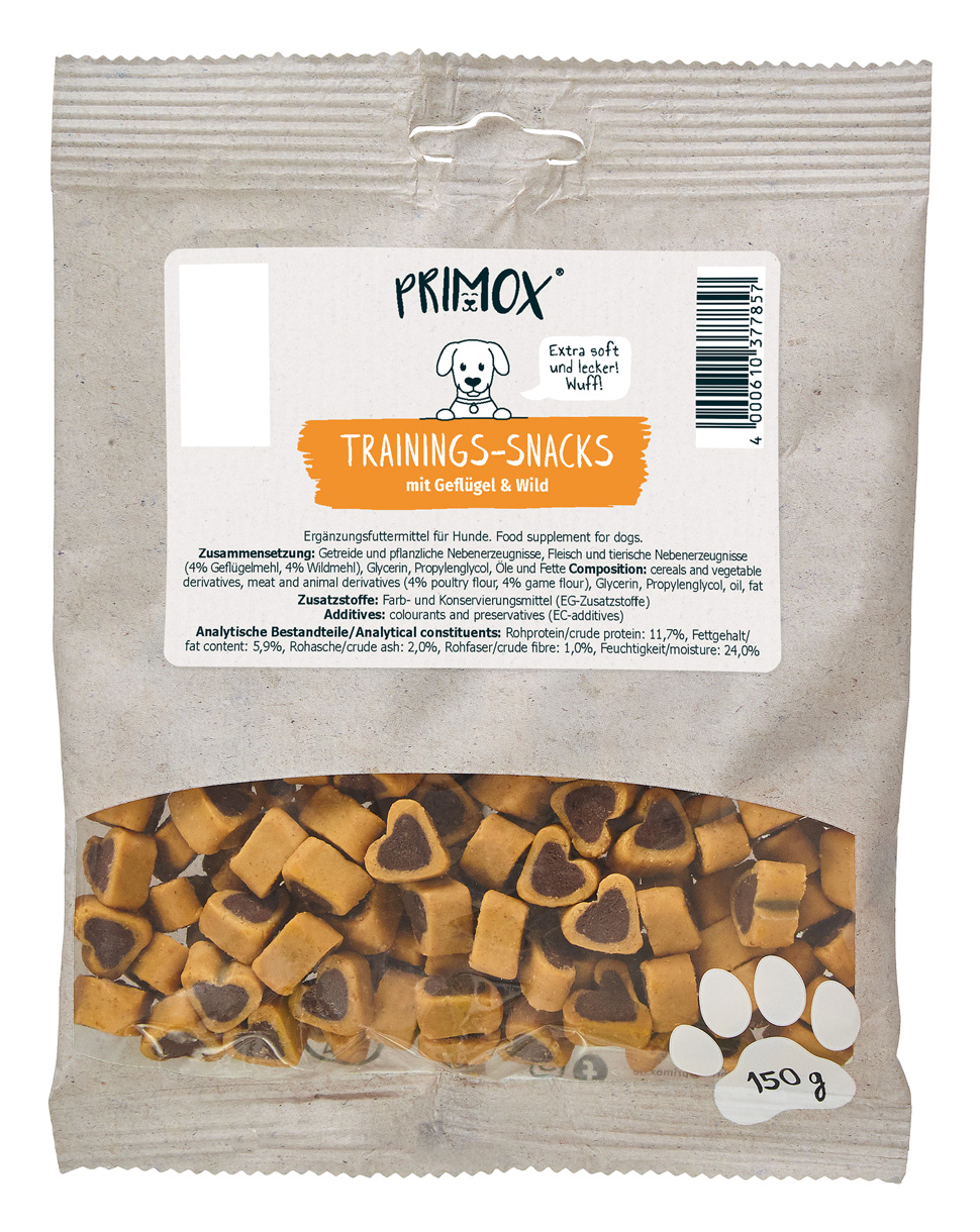Primox - Trainingssnack Geflügel & Wild 150g - 1 x 150 g - 1