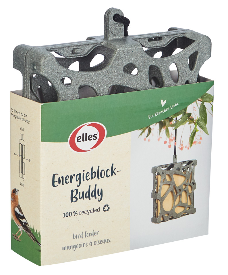 elles - Vogelfutterspender "Energieblock-Buddy" - 12 x 1 Stück - 1