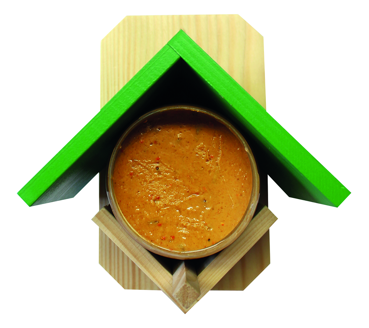 Holz-Häuschen für Erdnussbutter