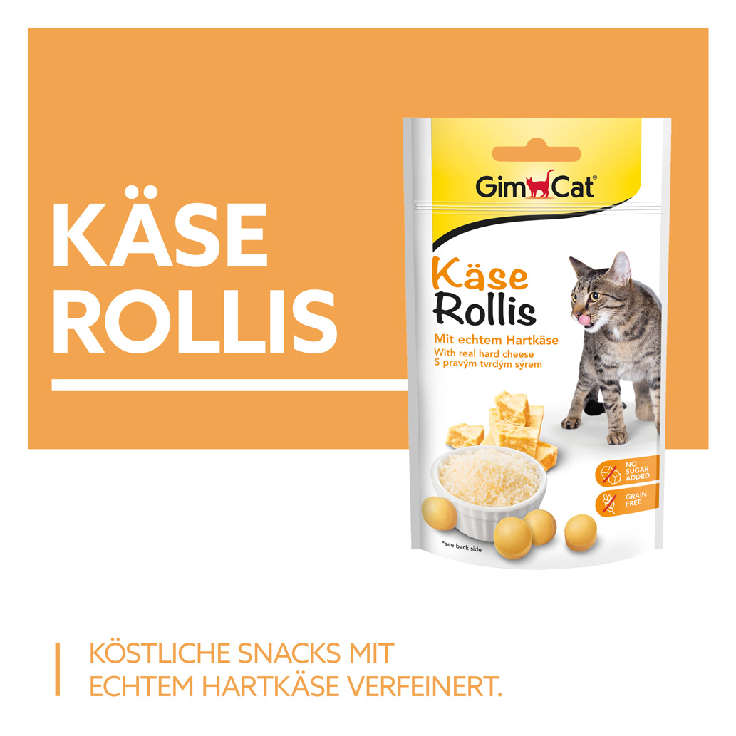 GimCat - Käse-Rollis - 8 x 40 g - 6