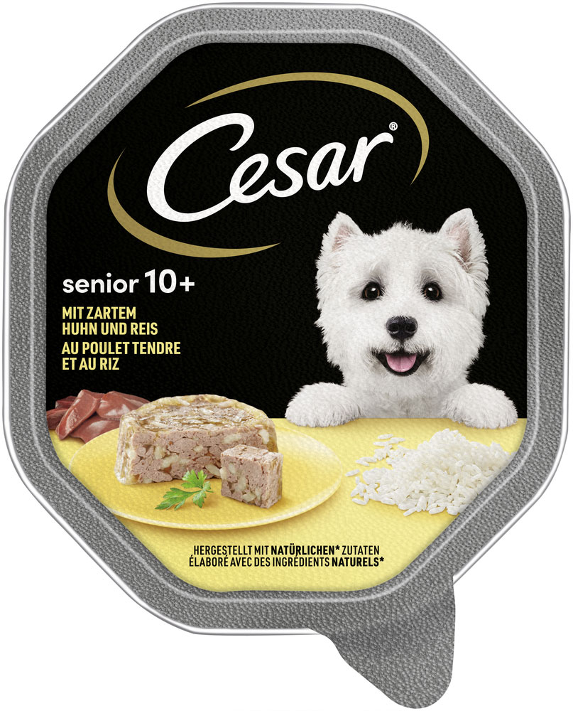 Cesar - Senior 1+ Huhn & Reis in Gelee - 14 x 150g - 1