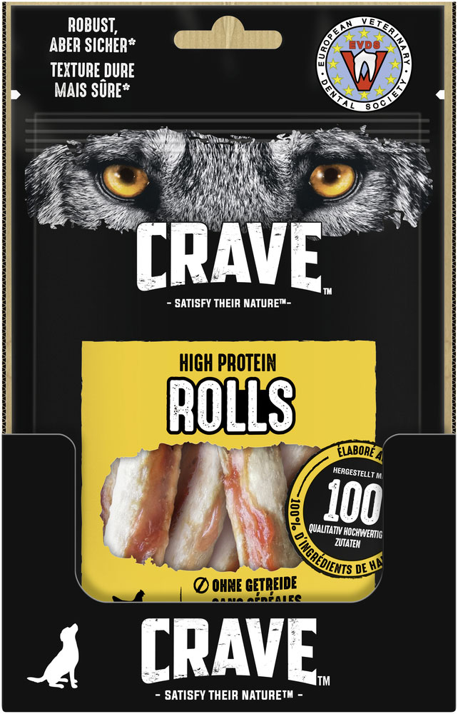 Crave - Protein Rolls mit Huhn - 1 x 50g - 3