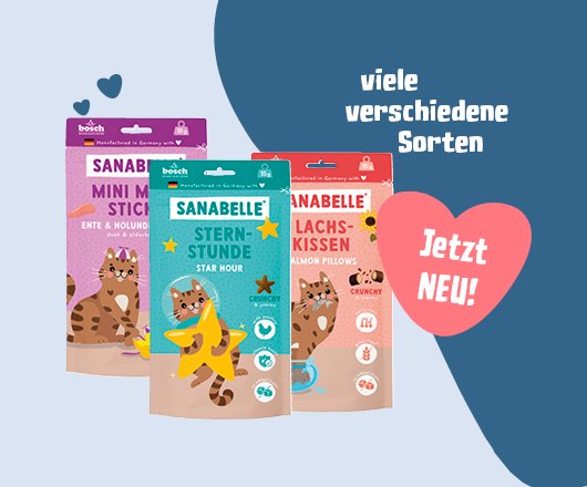 Fleischig? Knusprig? Vielseitig? Sanabelle-Snacks!