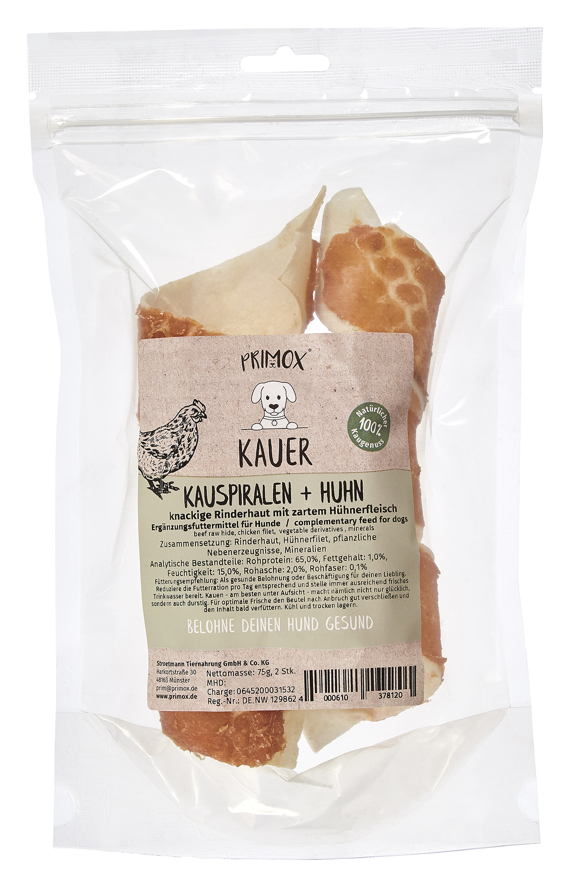 Kauspirale mit Huhn 75g