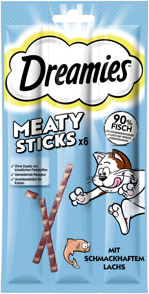 Meaty Sticks 6 Pack mit Lachs