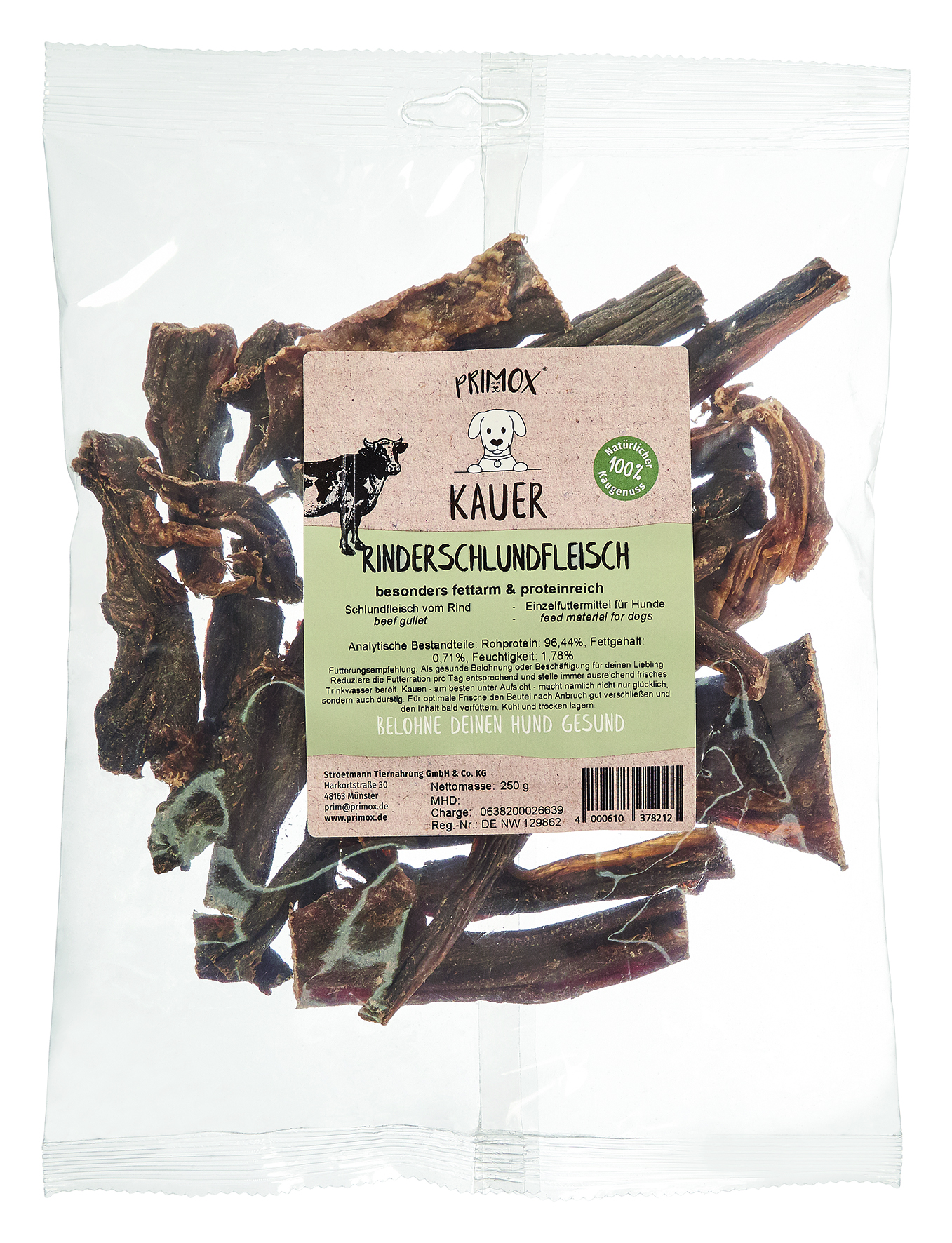 Primox - Rinderschlundfleisch 250g - 1 x 0.25 kg - 1