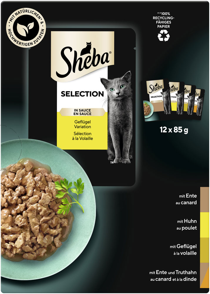 Sheba - MP Selection Geflügel Variation - 4 x 1.02 kg - 4