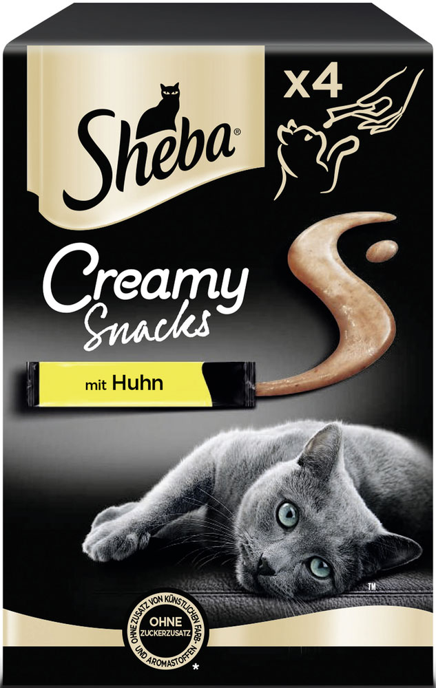 Sheba - Creamy Snack mit Huhn - 1 x 4X12g - 3