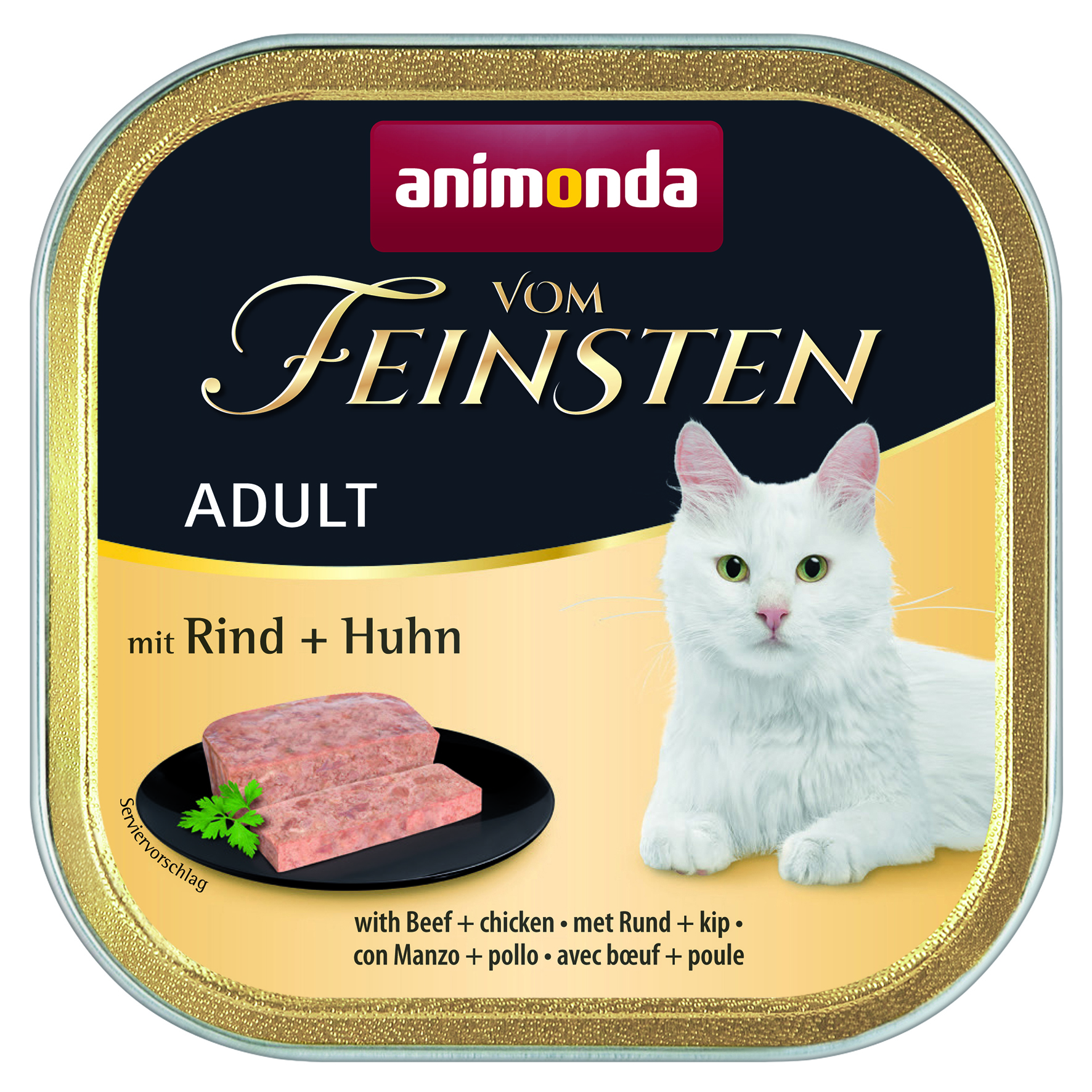 Adult mit Rind + Huhn