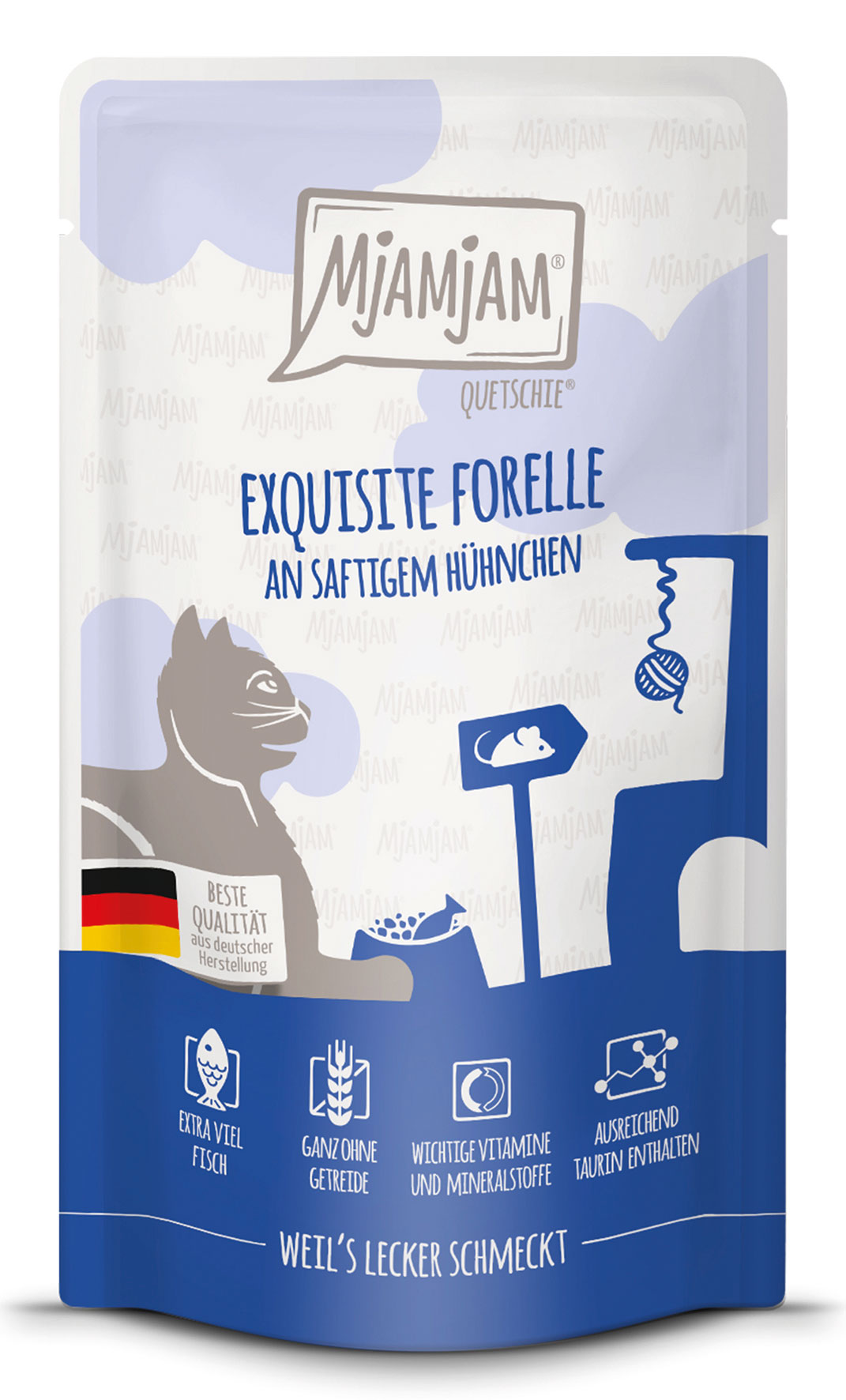 Exquisite Forelle an saftigen Hühnchen