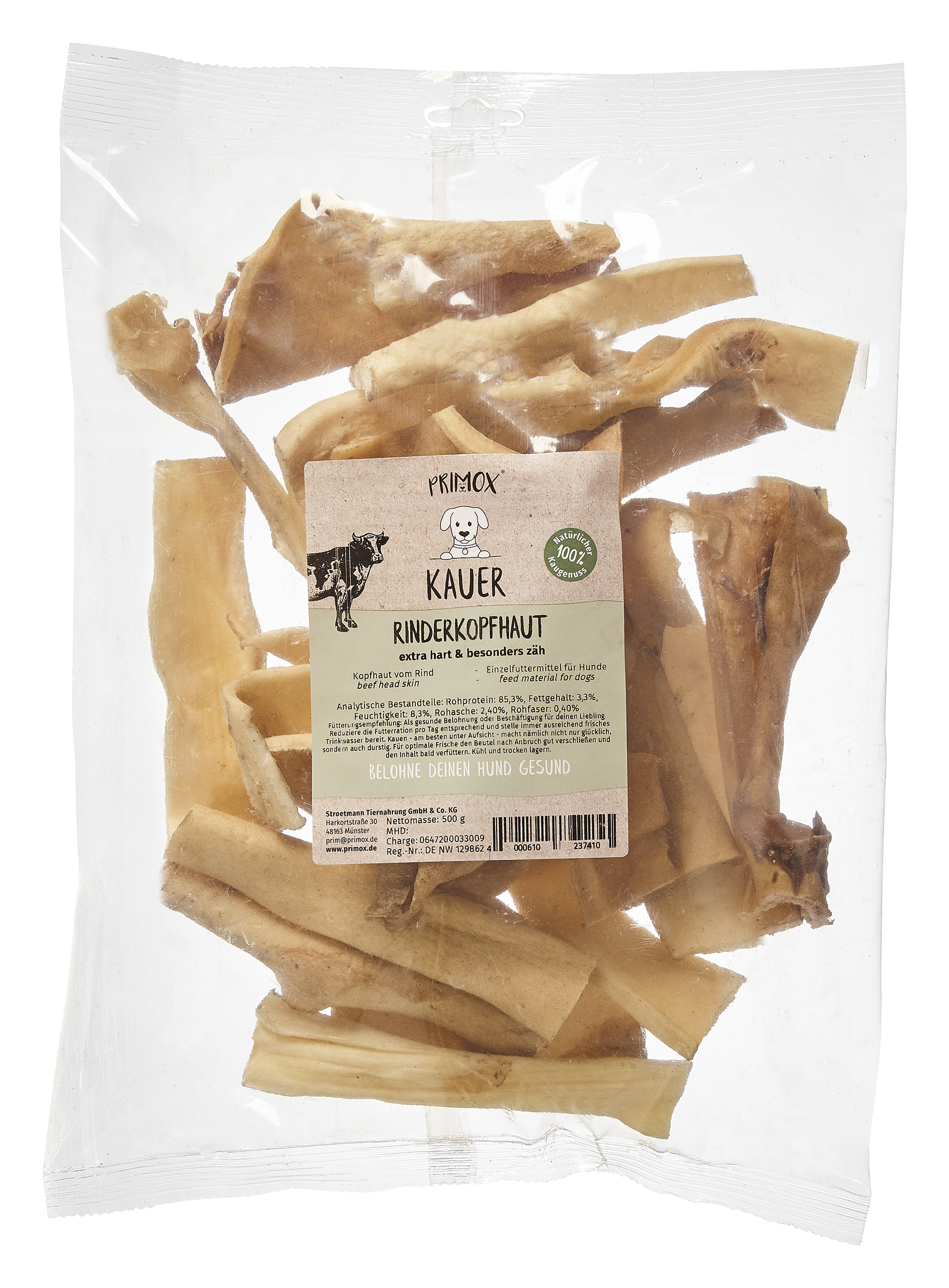 Rinderkopfhaut 500g