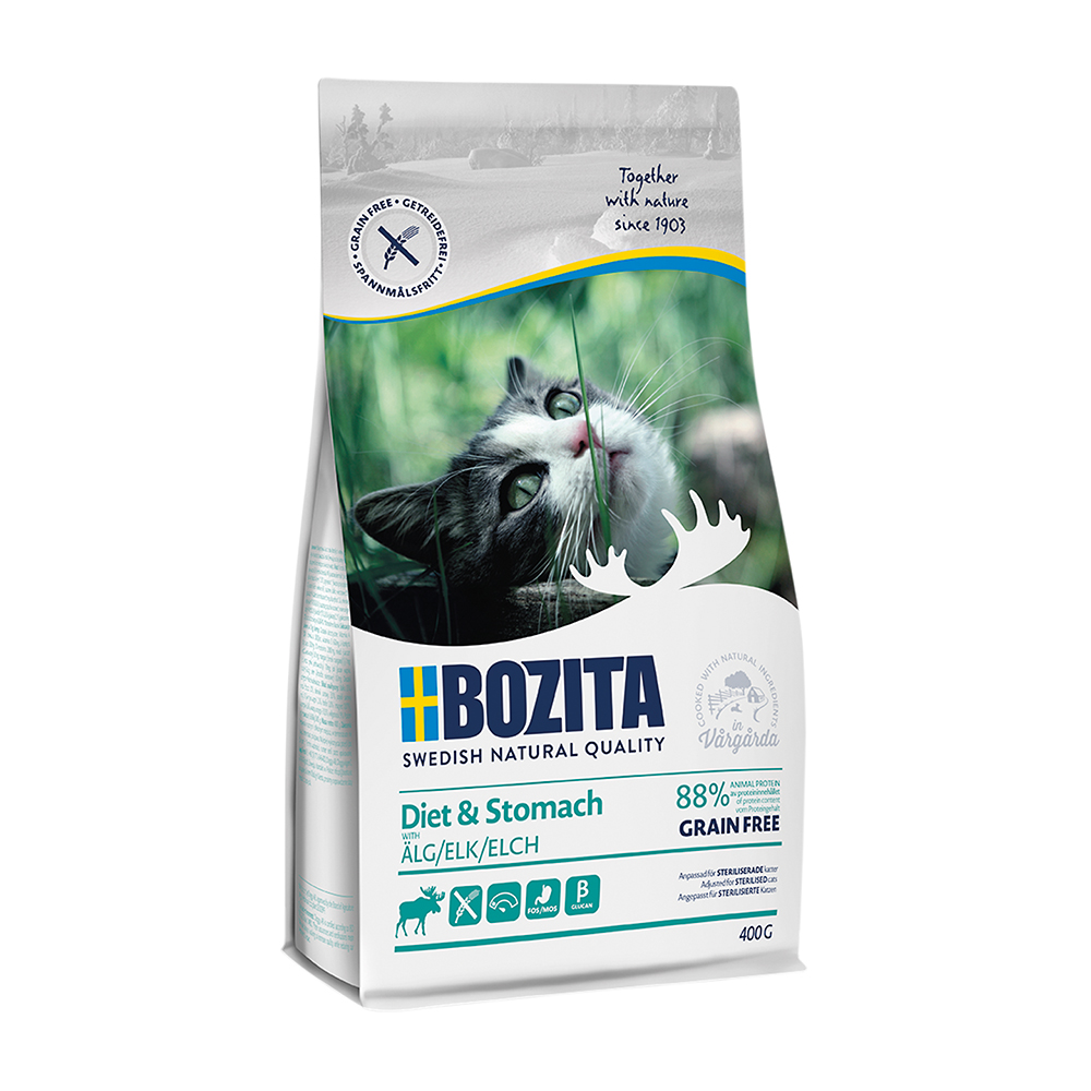 Bozita - Feline Diet & Stomach GF Elk - 1