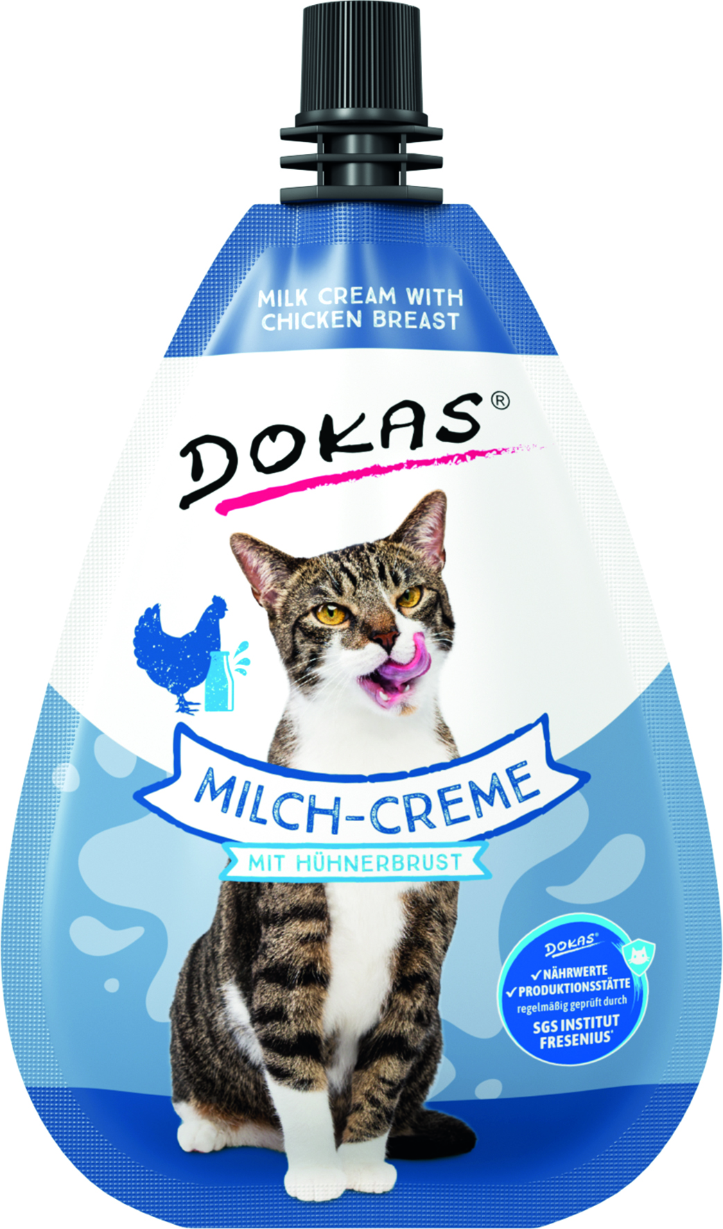 Milch-Creme mit Hühnerbrust