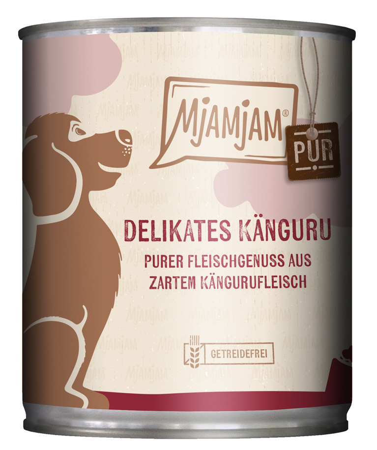 MjAMjAM - purer Fleischgenuss - delikates Känguru pur - 6 x 800 g - 1