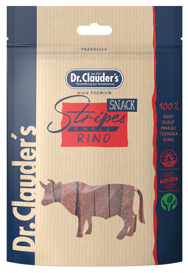 Dr. Clauder - Rinderfleisch Stripes Small Dr. Clauder - Rinderfleisch Stripes Small