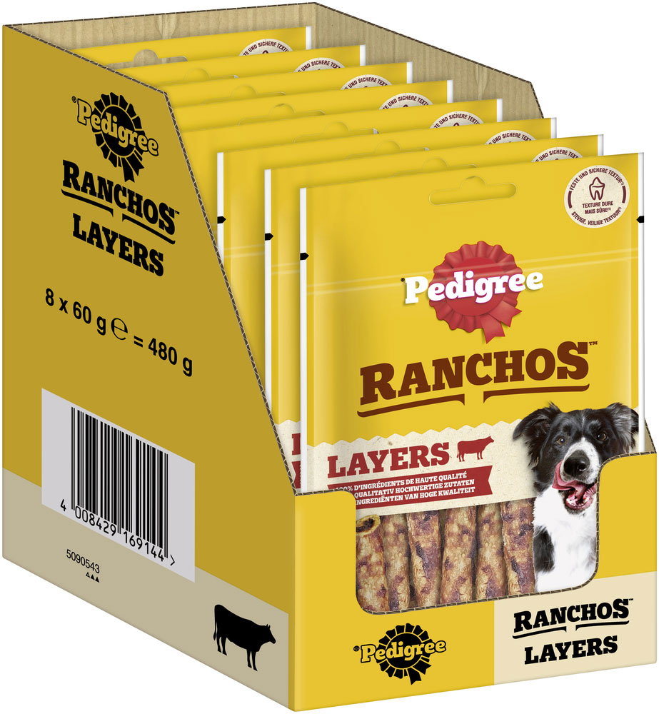 Pedigree - Ranchos Layers mit Rind - 8 x 60g - 2