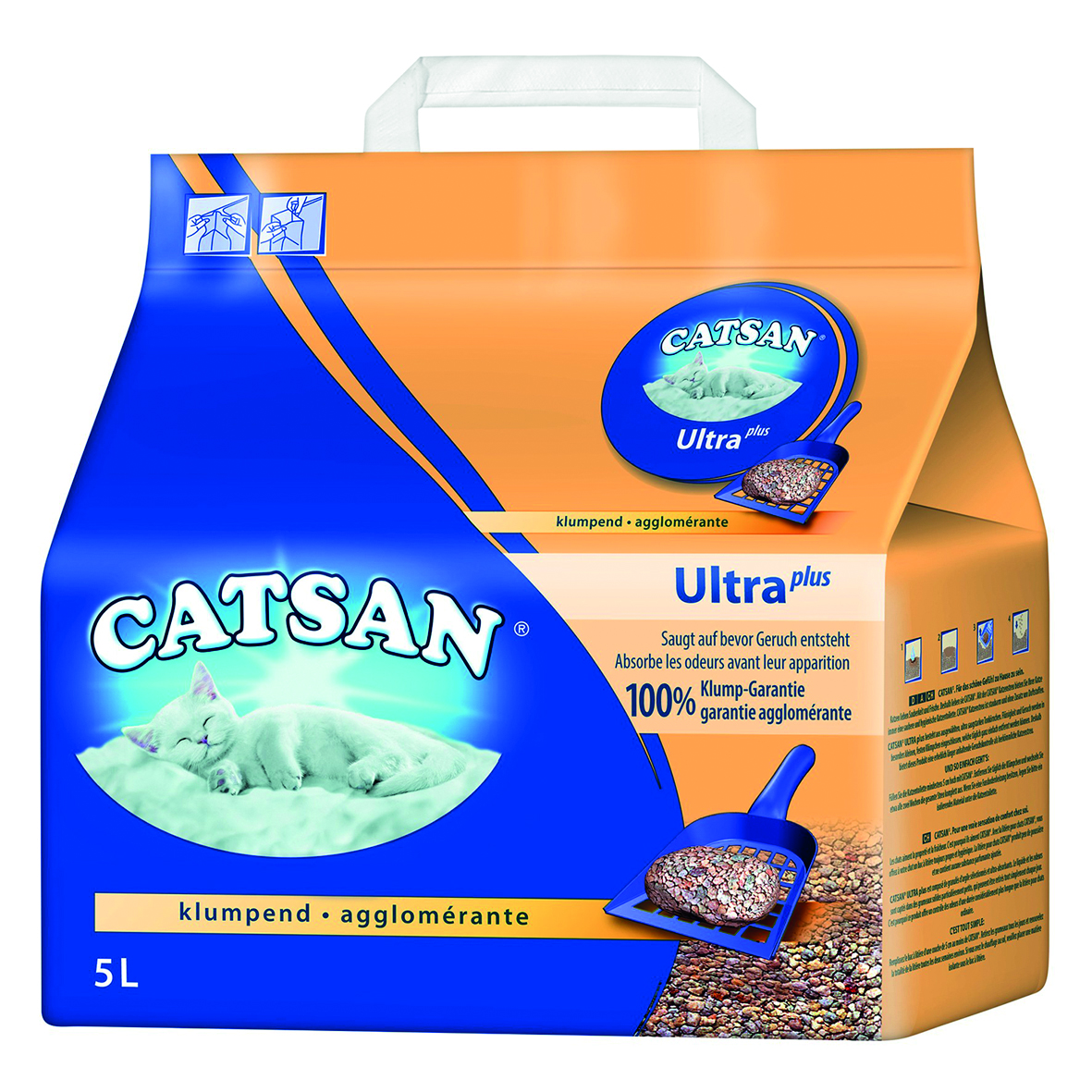 Catsan - Ultra Klumpstreu - 1 x 5 Liter - 1