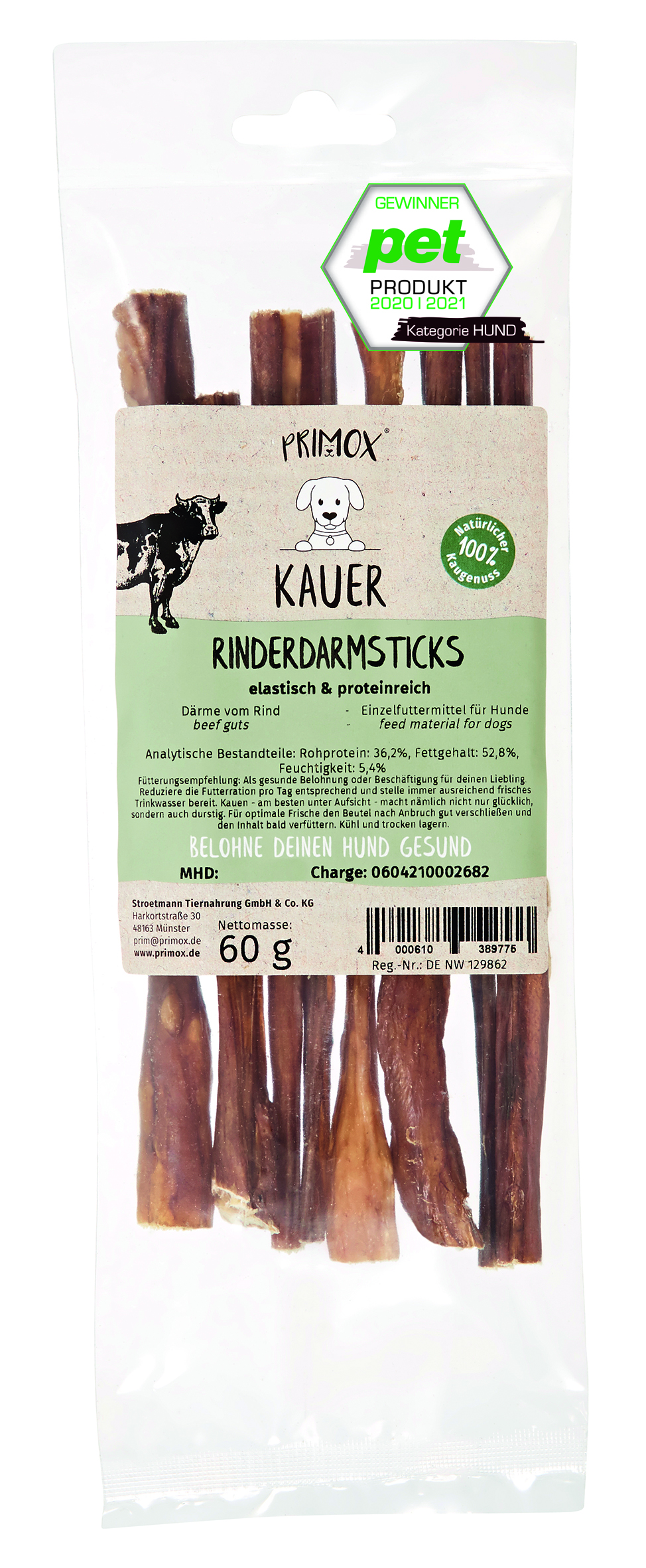 Rinderdarm Kausticks 60g