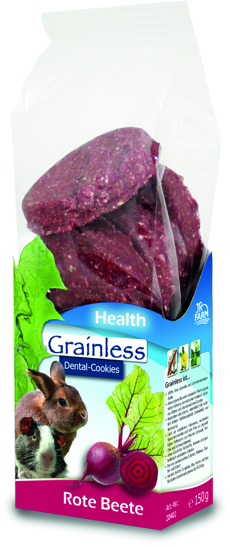 JR Farm - Grainless Dental-Cookies Rote Beete - 1 x 150 g - 1