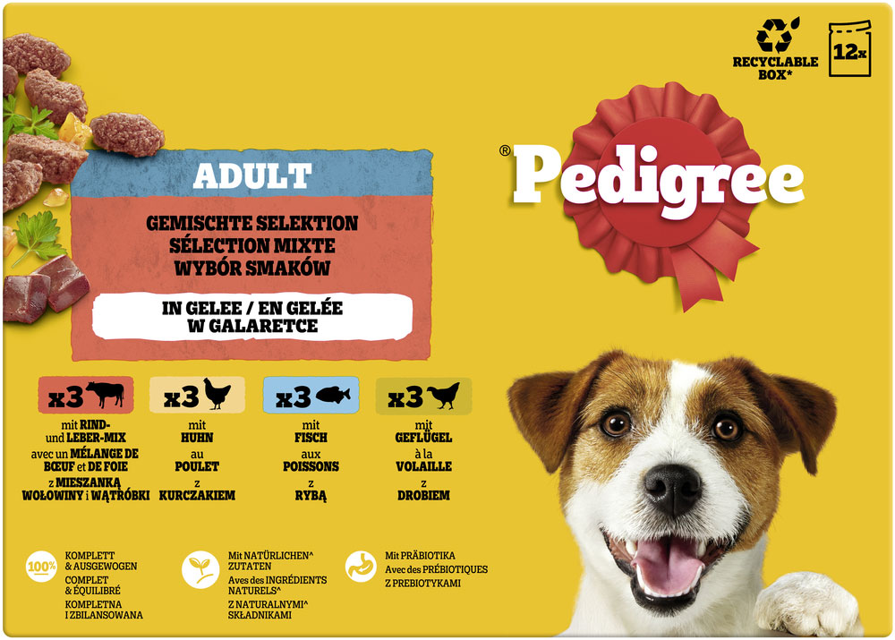 Multipack gemischte Selektion in Gelee