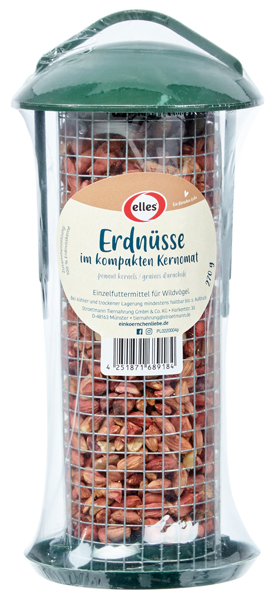 elles - Erdnüsse im Futterspender 270g - 20 x 270g - 1