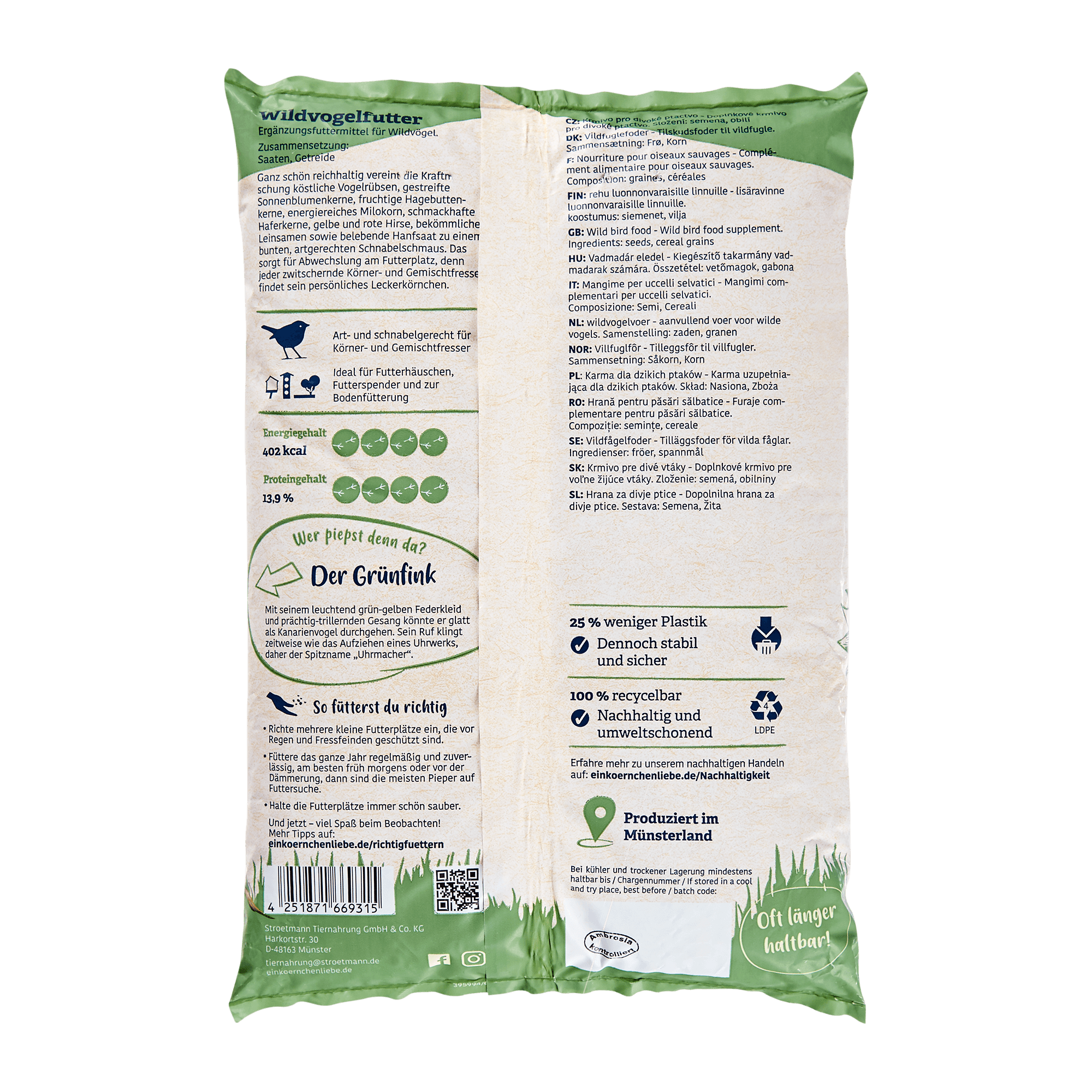 elles - Wildvogelfutter 1kg - 1 x 1 kg - 4