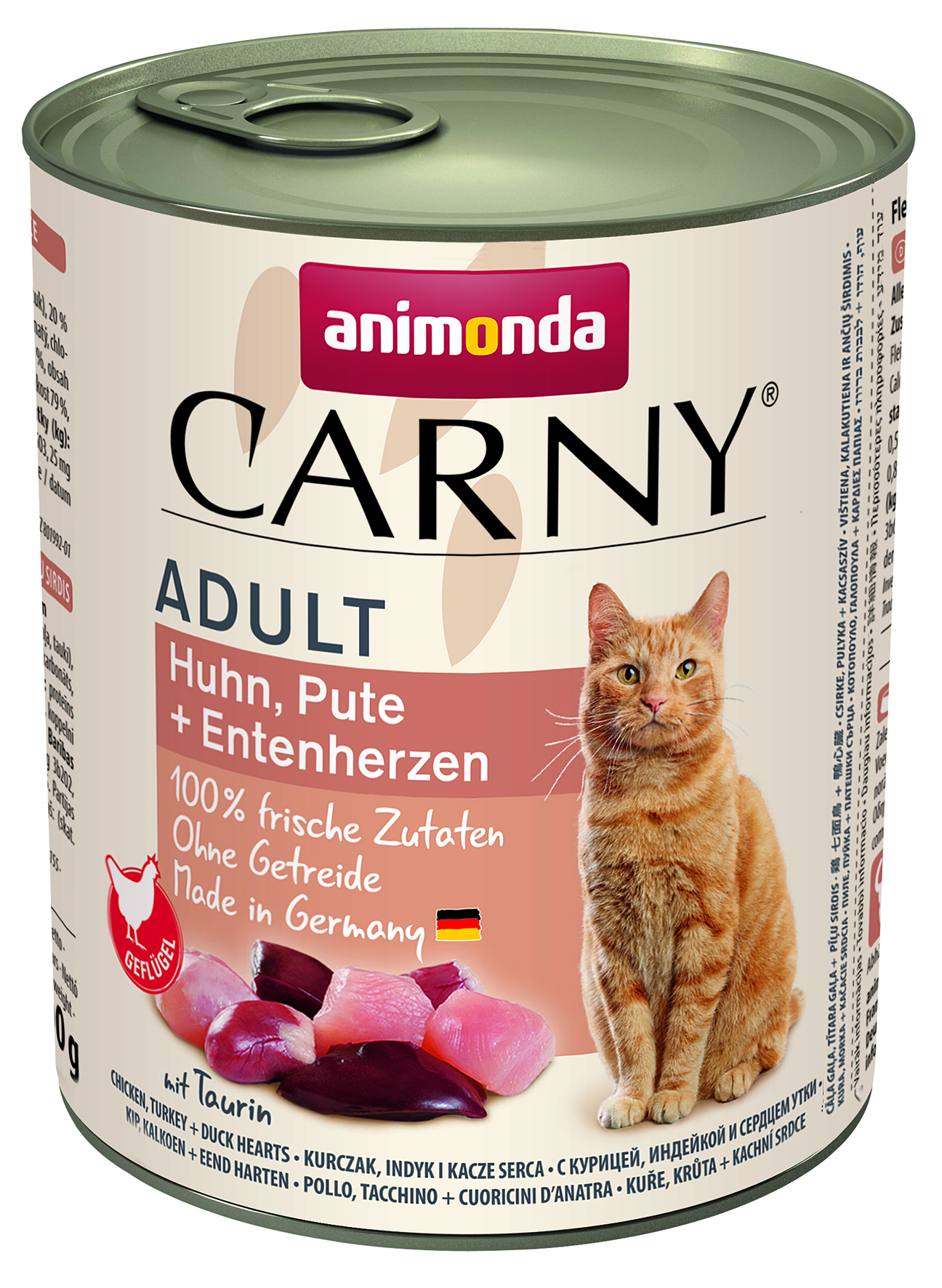 Adult Pute, Huhn + Entenherzen