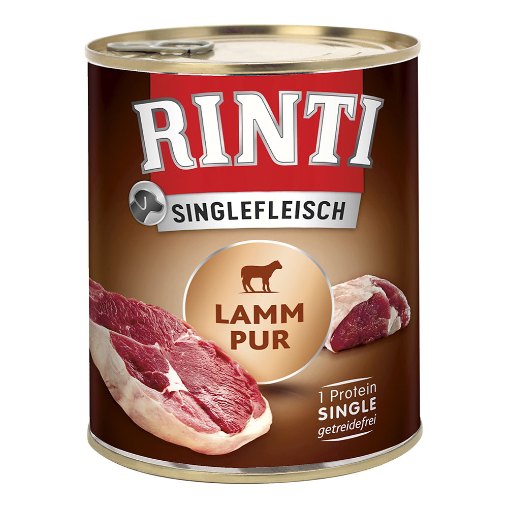 Rinti - Singlefleisch Lamm pur - 6 x 800 g - 1