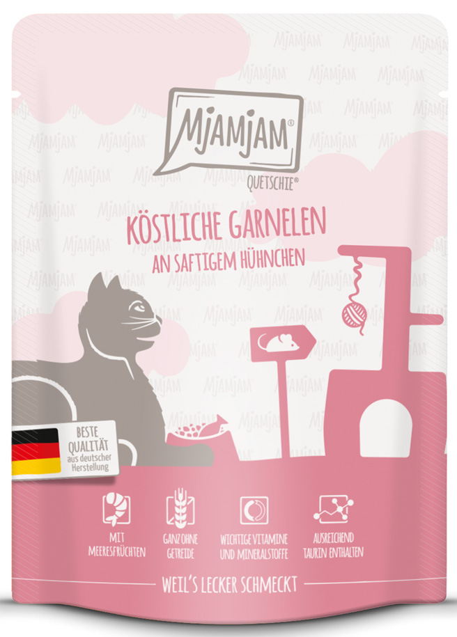 köstliche Garnelen an saftigem Hühnchen