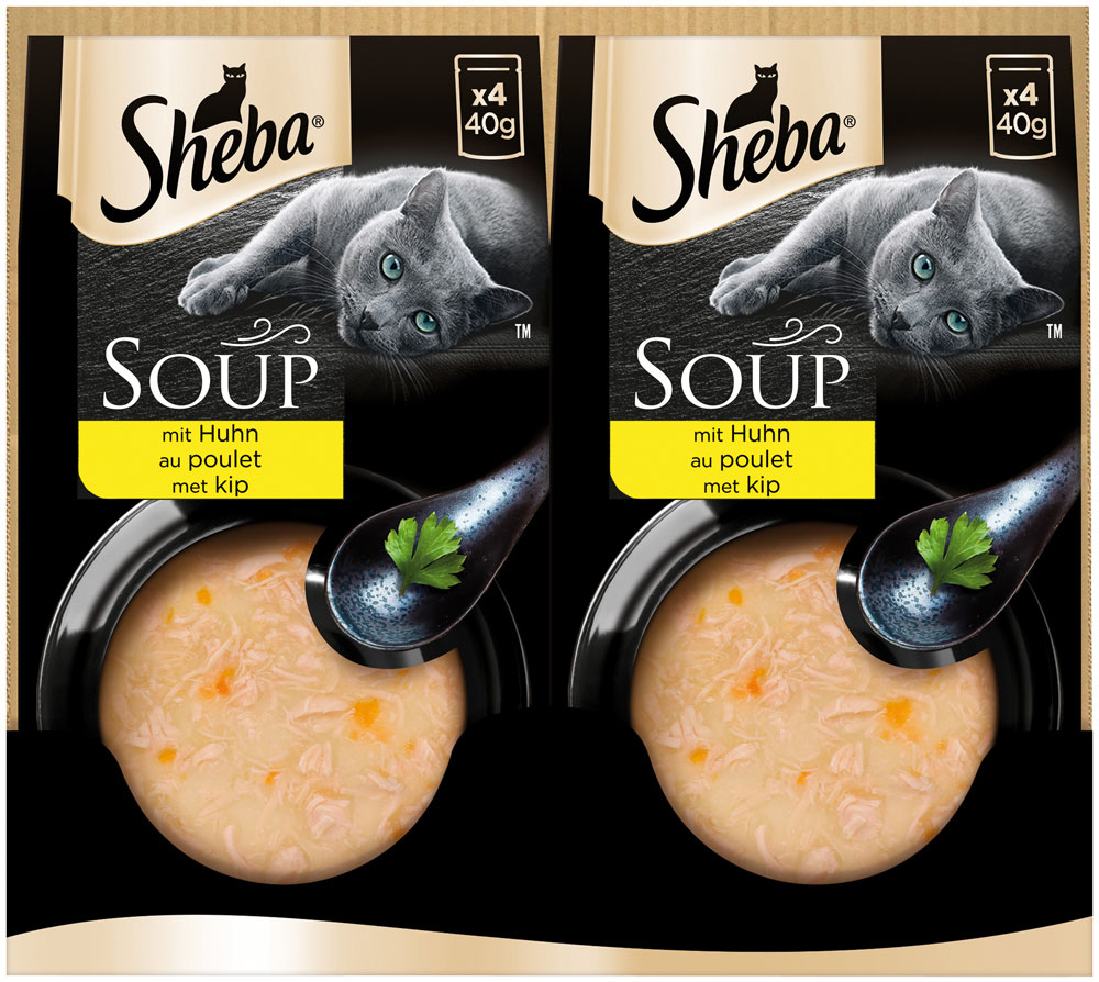 Sheba - Multipack Soup mit Huhn - 10 x 4X40g - 4