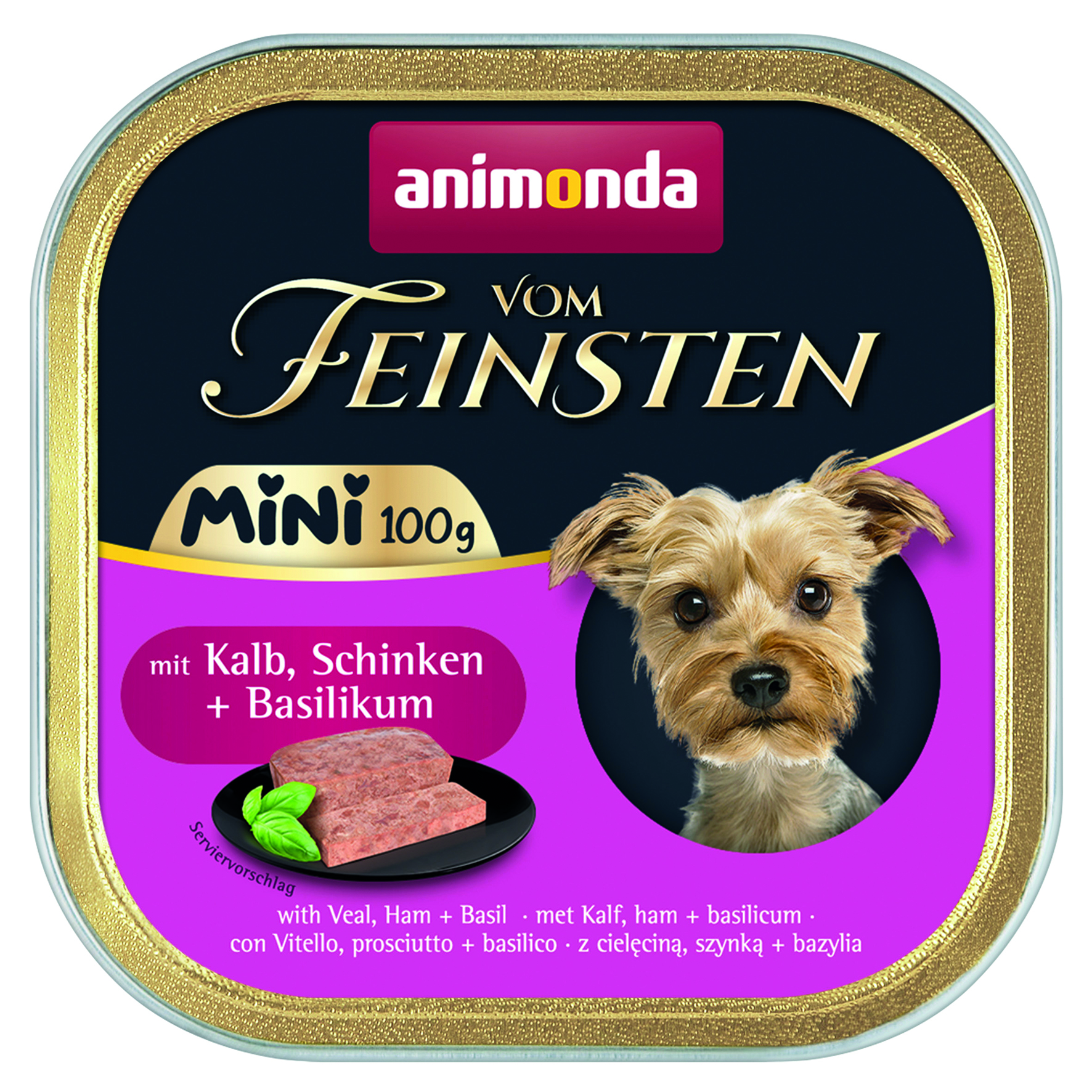 vom Feinsten Adult Mini Kalb, Schinken + Basilikum