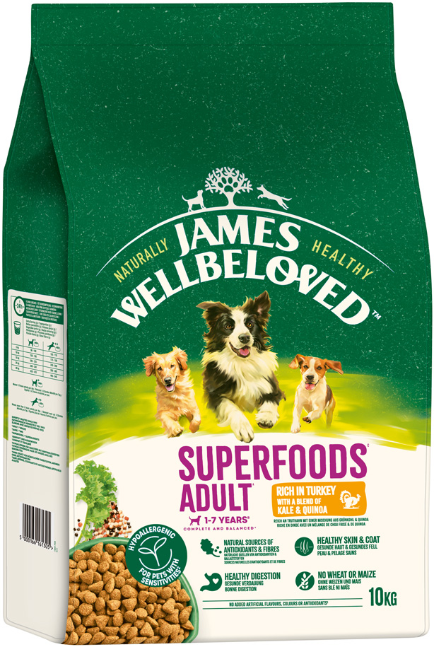James Wellbeloved - Superfoods Truthahn mit einer Mischung aus Grünkohl & Quinoa - 1