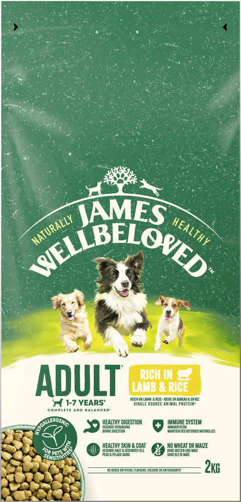 James Wellbeloved - Reich an Lamm & Reis - 3 x 2kg - 1