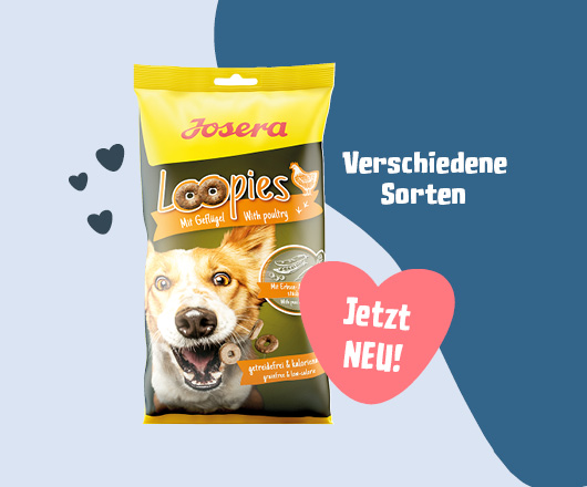 Neu hier: Loopies-Snacks von Josera