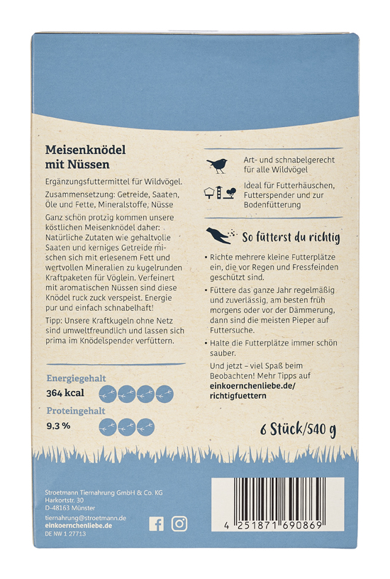 elles - Meisenknödel ohne Netz mit Nüssen 6 Stück - 6 x 6 Stück - 2