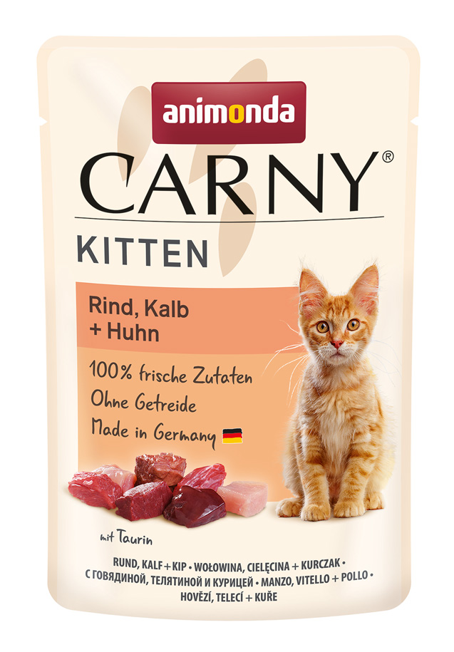 Animonda Carny - Kitten Rind&Kalb&Huhn - 12 x 85 g - 1