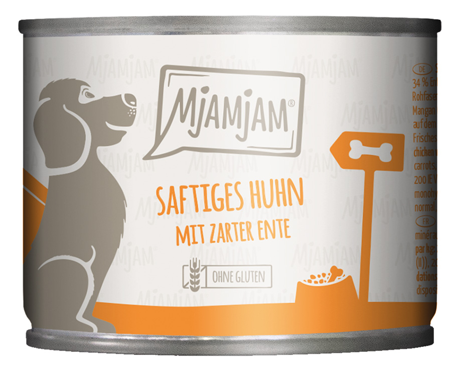 saftiges Huhn mit zarter Ente an Möhrchen und gekochter Hirse