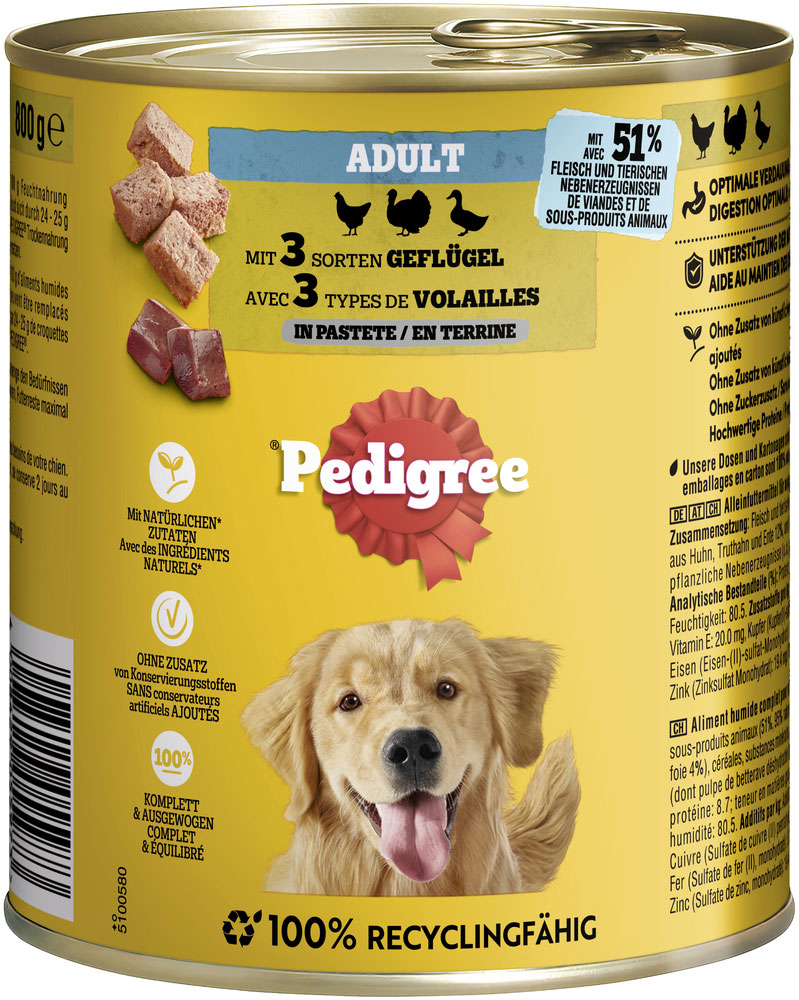 Pedigree - Classic 3xGeflügel - 2