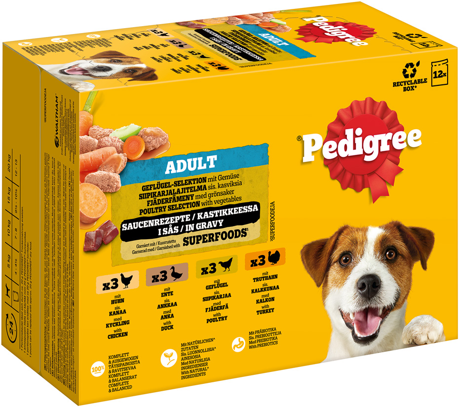 Pedigree - Multipack 4x Geflügel in Sauce - 1