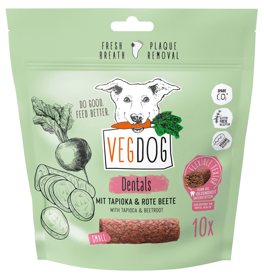 Vegdog - Dentals mit Tapioka & Roter Beete - 7 x 120g - 1