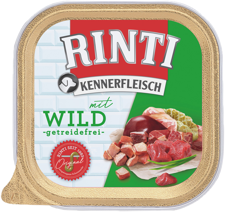 Rinti - Kennerfleisch mit Wild - 9 x 300 g - 1